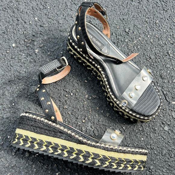 river island platform sandals brand new never worn - Picture 1 of 4